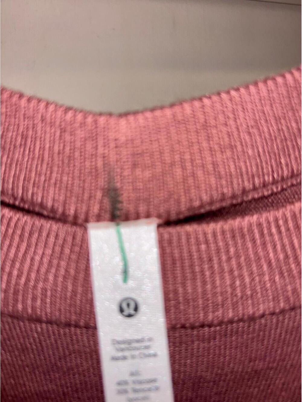 Lululemon Boolux Lightweight Sweater Mauve Thumbhole Top Size 4 NWT - Picture 10 of 10